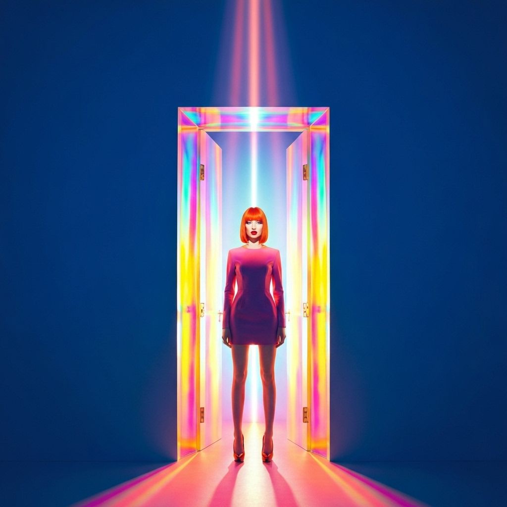 Abstract doorway of light